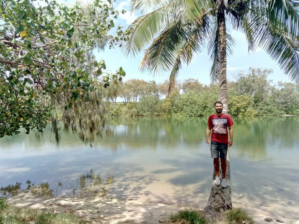 Jonás, estudiando un curso de Fitness en Gold Coast