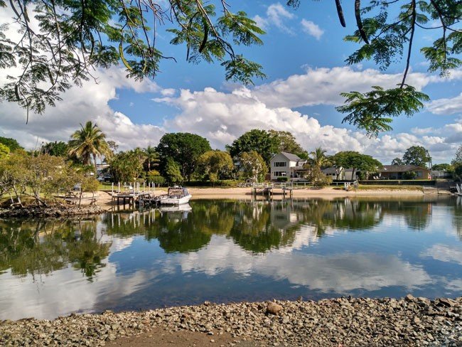Kevin, desconectando en Gold Coast