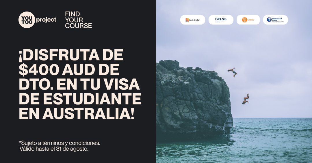 Estudia y trabaja en Australia. Agosto 2024.