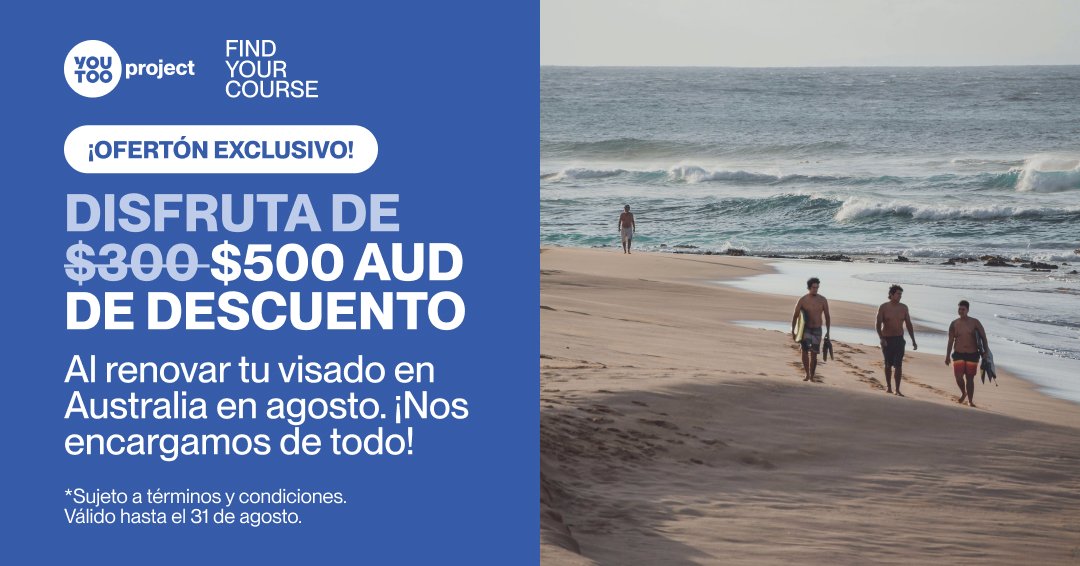 Renueva tu visado con YouTooProject en agosto de 2024