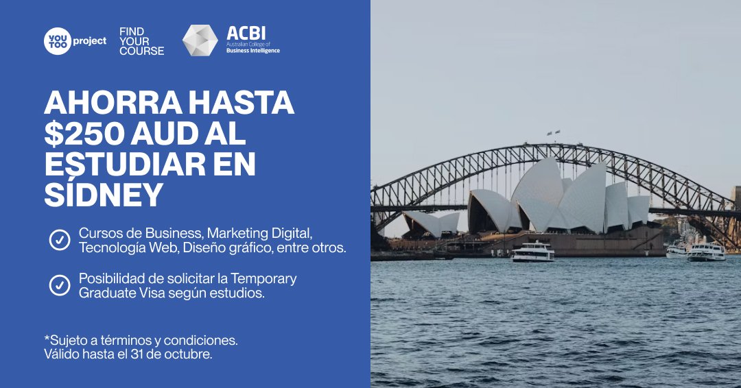 Estudia en Sídney, Australia