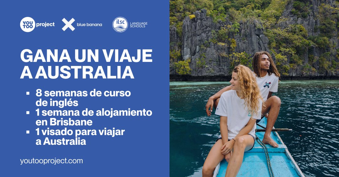 Gana un viaje a Australia con YouTooProject y Blue Banana
