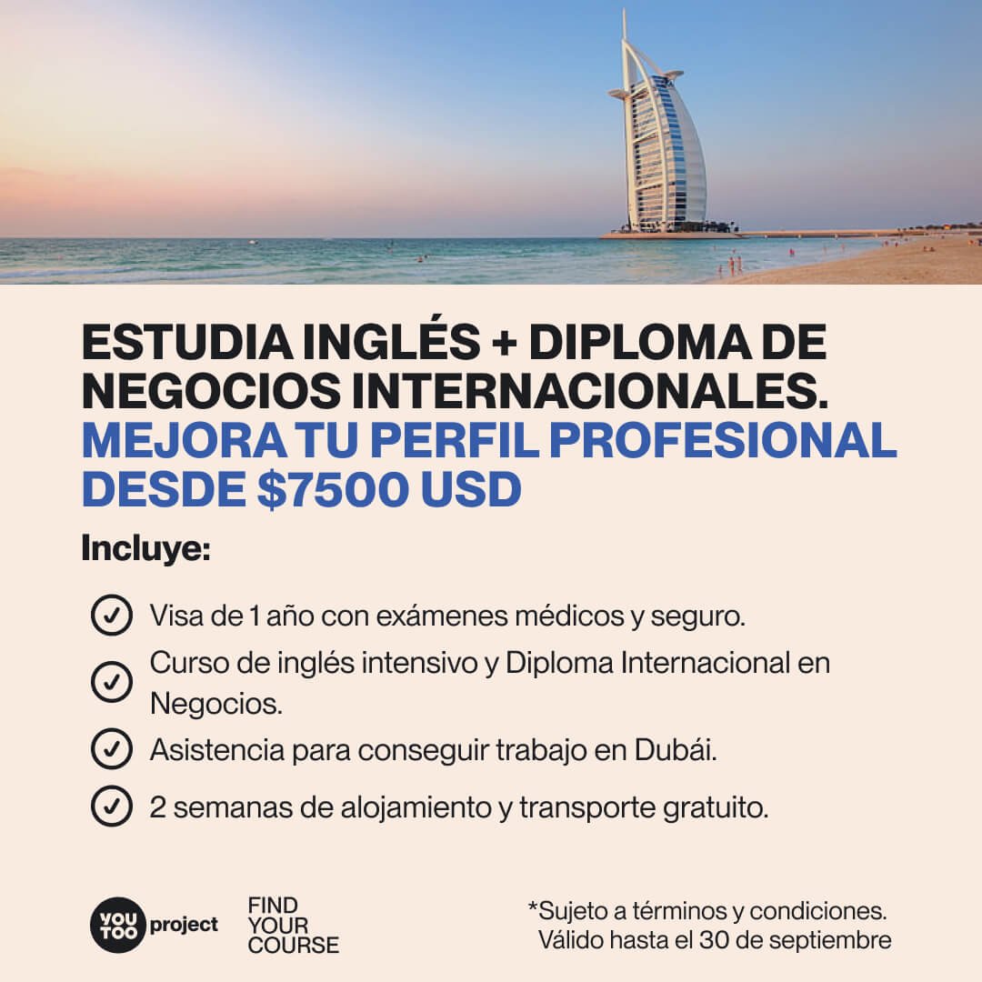 Estudia inglés + un diploma en Dubái